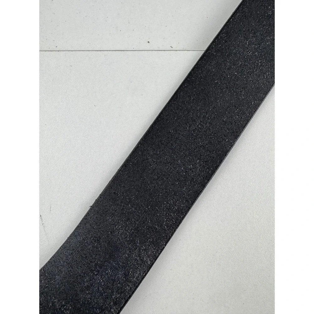 Calvin Klein‎ Jeans Black Leather Belt Silver Buckle Men Women Size Medium